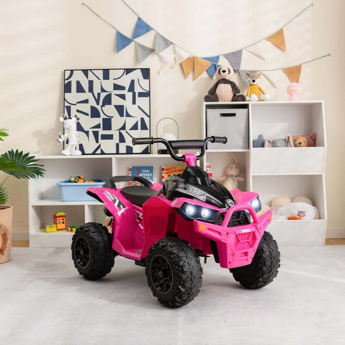 12V Kids Ride On ATV with High/Low Speed and Comfortable Seat