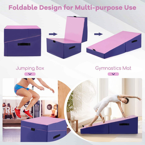 Gymnastics Tumbling Mat with EPE Foam and Non-slip PVC Leather