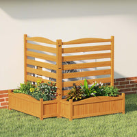 Air Conditioner Fence with Planter Box and No-Dig Kit