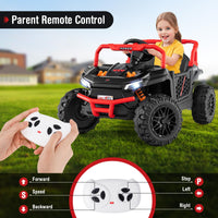 12V Kids Ride on Car, Battery Powered UTV Kids Truck w/Parental Remote, Spring Suspension Electric Vehicle for 3+