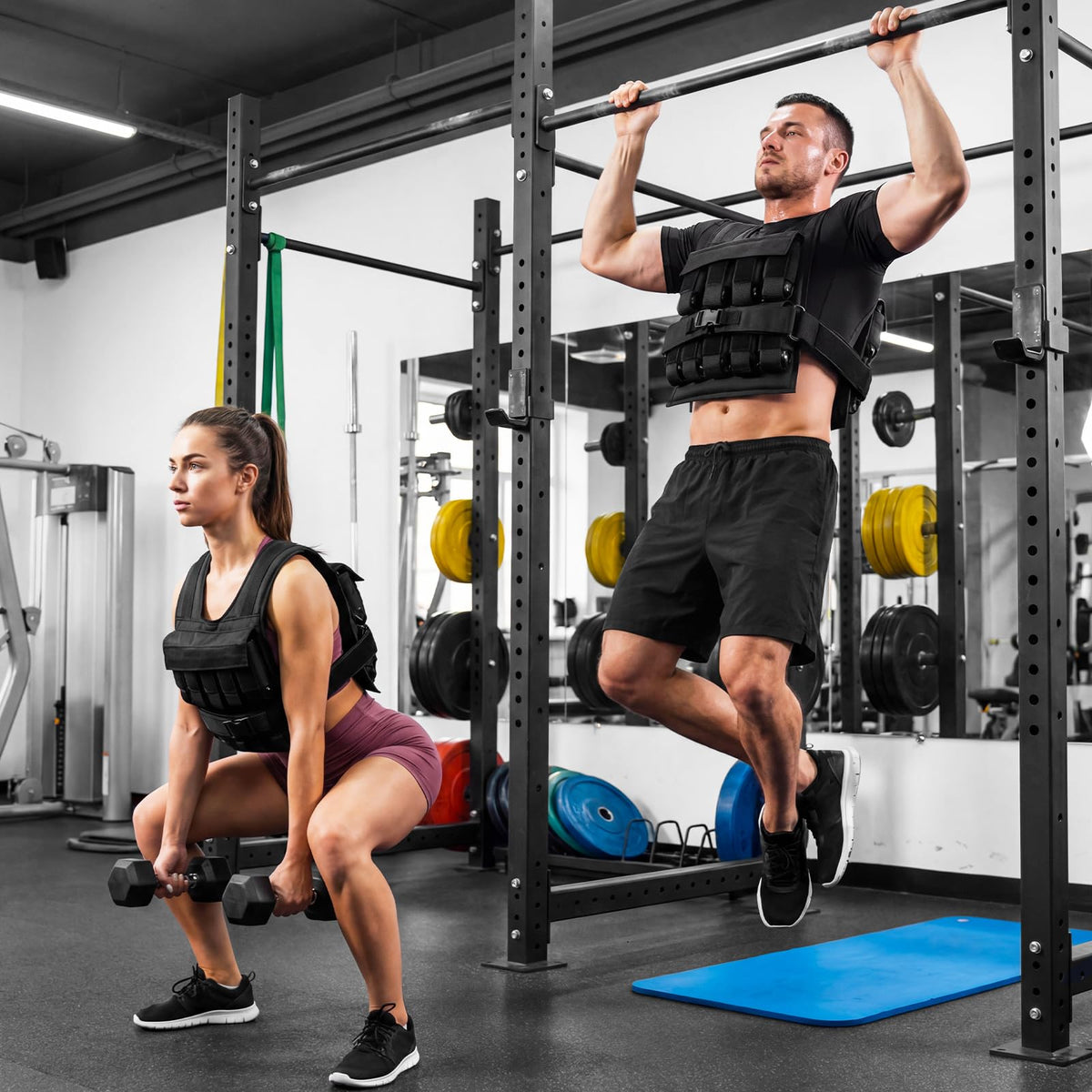 20 Kg Weight Vest with Removable Iron Weights for Strength Training and Running