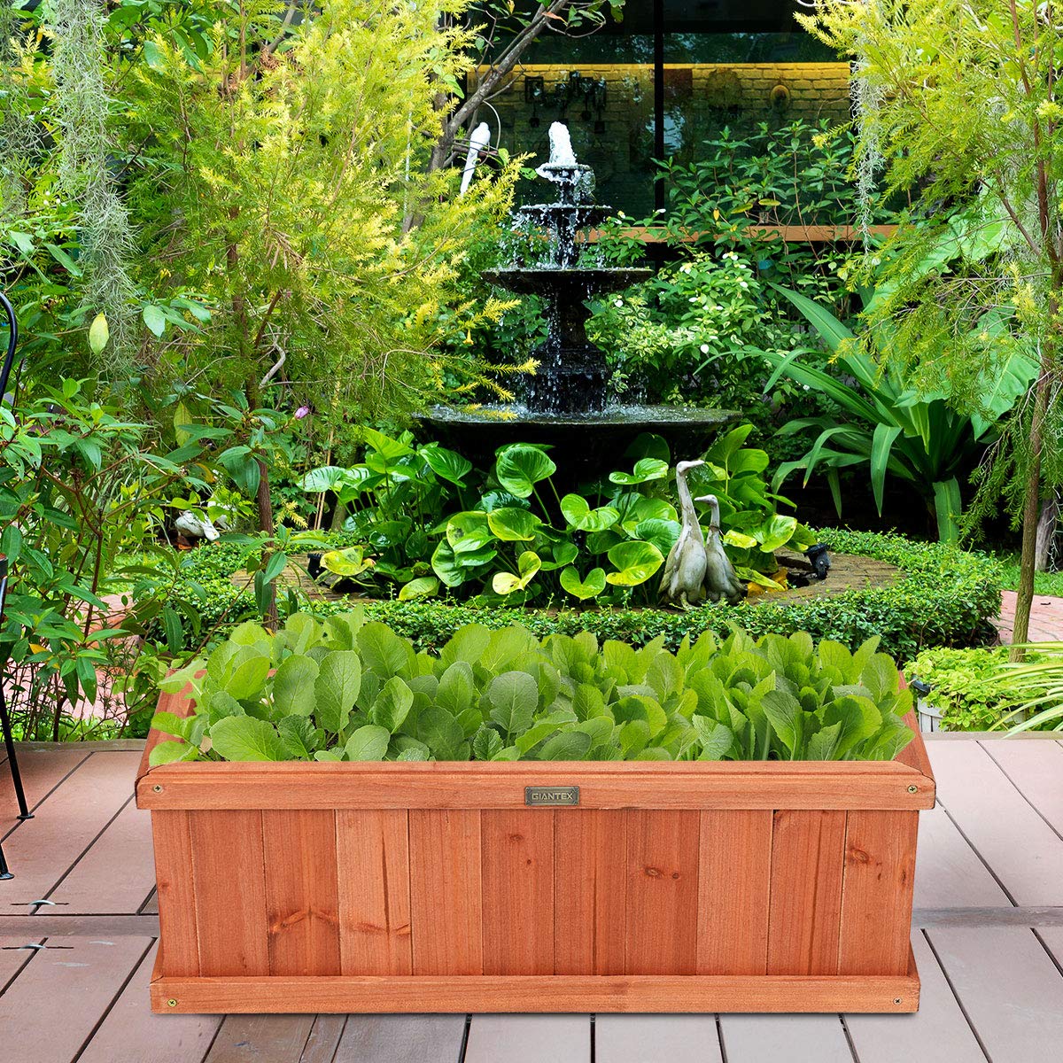 Giantex Raised Garden Bed, Flower Vegetable Herb Planter