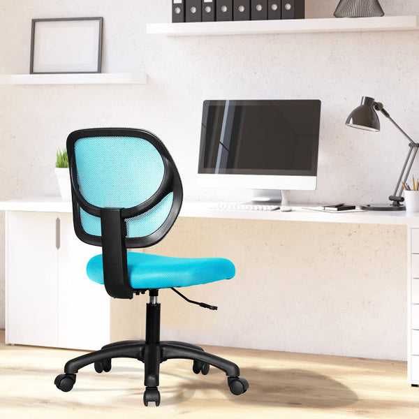 Ergonomic Low-Back Office Chair, Armless Computer Desk Chair, Swivel Mesh Computer Executive Chair