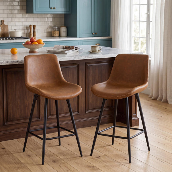 Giantex Counter Height Bar Stools Set of 2, 61 CM Bar Chairs