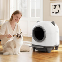 Self-Cleaning Cat Litter Box with Safety Sensors and App Contro