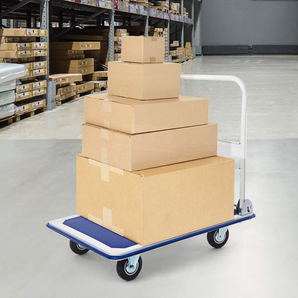 Folding Platform Truck with Swivel Wheels for Loading/Storage
