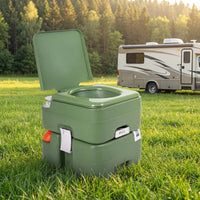 Portable Camping Toilet Porta Potty with Level Indicator