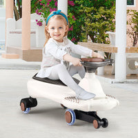 Wiggle Car with Hauling Rope, Ride on Car with Under-Seat Storage