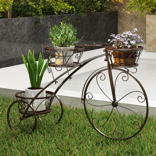 Tricycle Plant Stand, Flower Pot Cart Holder