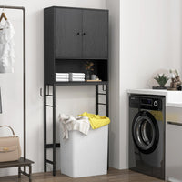 ver The Toilet Storage Cabinet, Free Standing Toilet Rack w/ 2 Doors