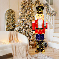157 CM Lighted Nutcracker Soldier Outdoor Christmas Decoration