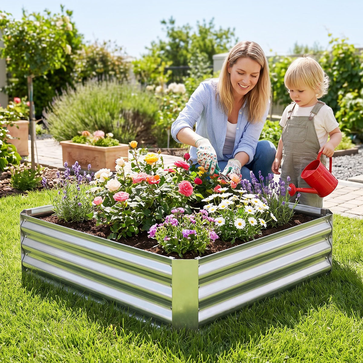 Galvanized Raised Garden Bed Kit