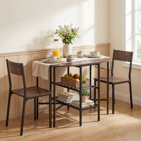Giantex Folding Dining Table for 4 People, Oval Dining Table
