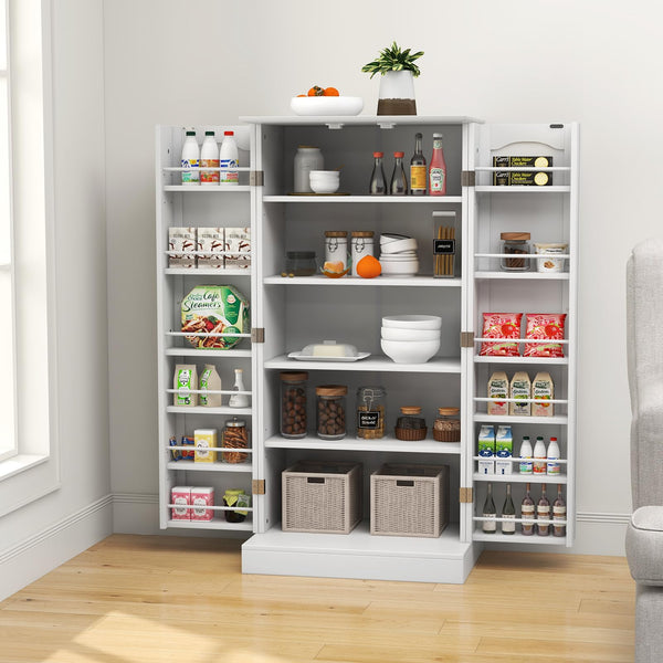 Giantex 120cm Kitchen Storage Cabinet, Freestanding Buffet Cupboards Sideboard