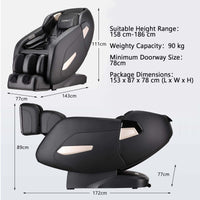SL Track Massage Chair, Zero Gravity Shiatsu Massage Recliner with Full Body Air Bags