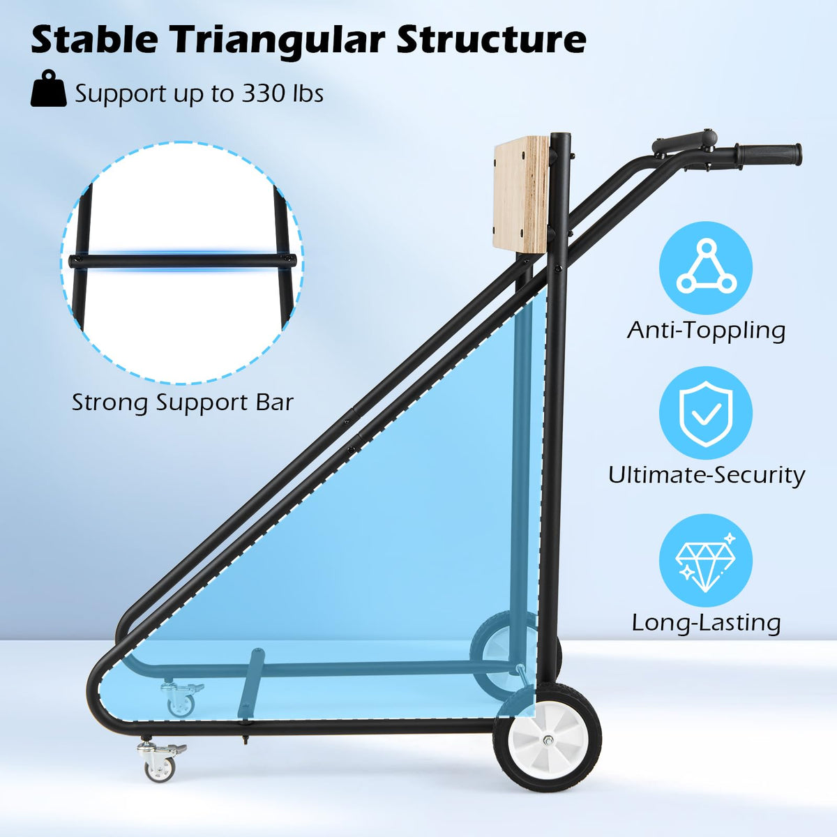 330 LBS Boat Motor Stand, Portable Outboard Engine Cart