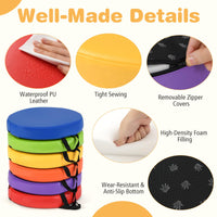 6 PCS Round Floor Cushions for Kids