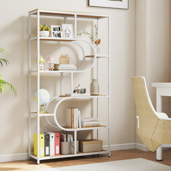 Giantex 5-Tier Bookshelf Etagere Bookcase