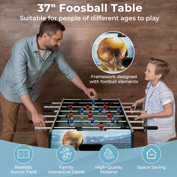 Giantex Foosball Table, 37" Foosball Table Adult Size
