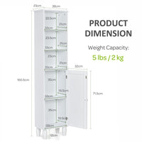 Freestanding Tall Bathroom Storage Cabinet