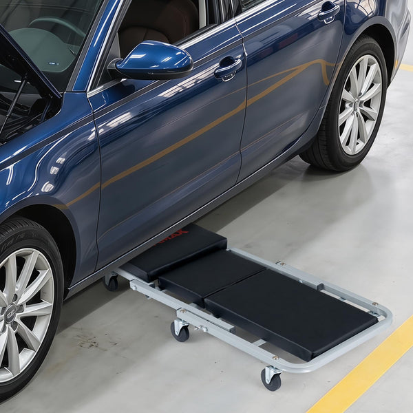 36"/40" 2-in-1 Mechanic Creeper & Z-Seat with 6 Swivel Casters