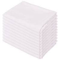 Giantex 10 Pcs Round White Tablecloth 230 cm