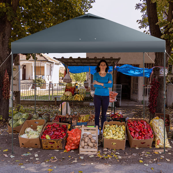3m x 3m Height-Adjustable & Tiltable Pop-up Canopy with Carry Bag