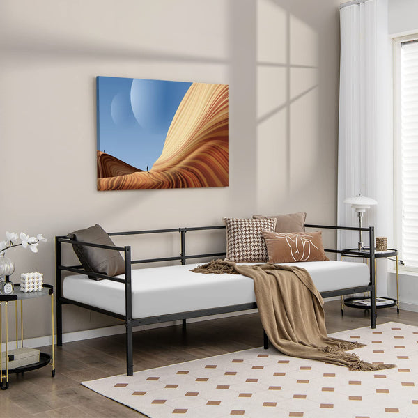 Giantex Metal Daybed Frame Twin Size, Modern Sofa Bed