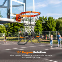 180 Degree Heavy-Duty Basketball Return Attachment with 6 Sturdy Hooks