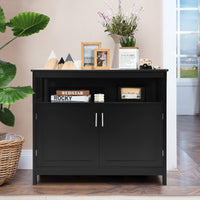 Giantex Kitchen Buffet Server Sideboard, Wooden Storage Cupboard Cabinet, 2-Door Console Table