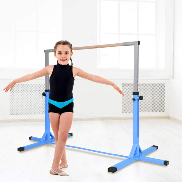 Adjustable 90CM-150CM Gymnastics Training Bar with Non-slipping Rubber Pads