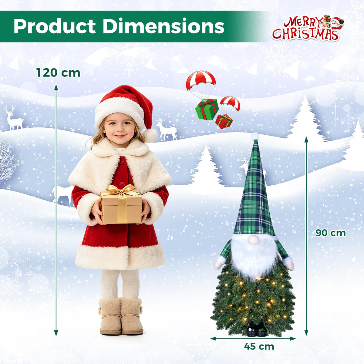 90 cm Mini Tabletop Artificial Christmas Tree