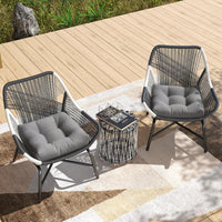 2 Pieces 50x50cm Outdoor Seat Cushions, Waterproof & Sun Protection for Indoor and Outdoor