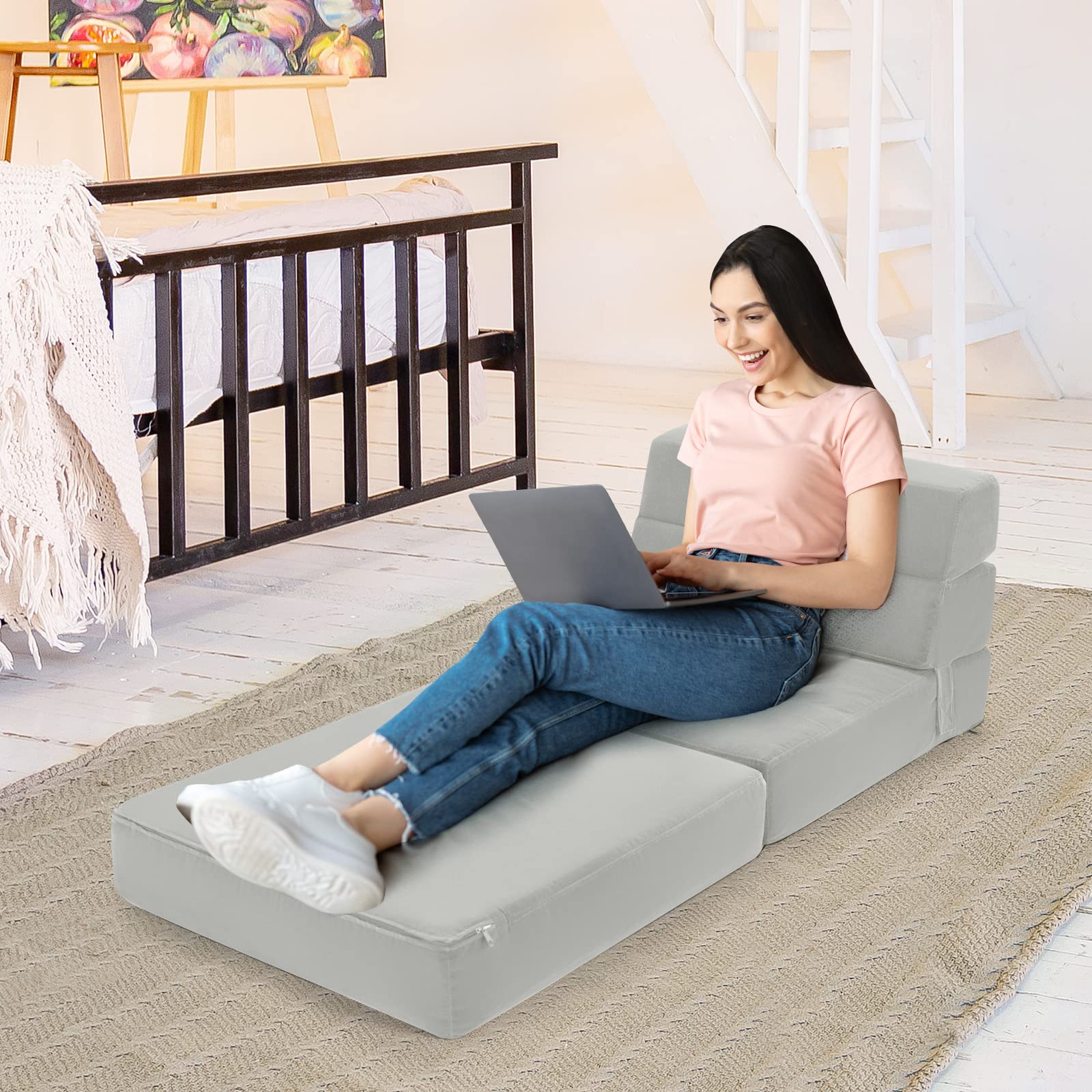 Giantex fold down sofa outlet bed