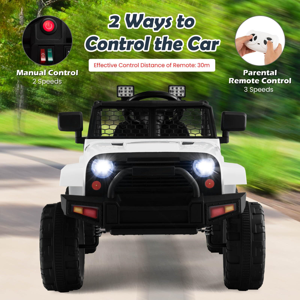 12v Inflatable Electric Ride 12V Ride On Truck Battery Powered Electric Ride On Car with Remote Con ...