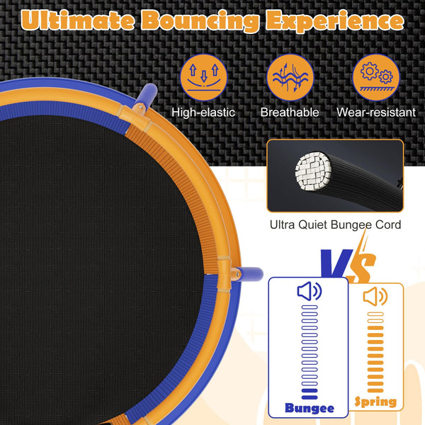 Giantex 48'' Trampoline for Kids, Toddler Trampoline with Safety Enclosure Net