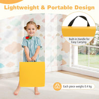 6 PCS Square Floor Cushions, Soft Sponge Floor Pillows