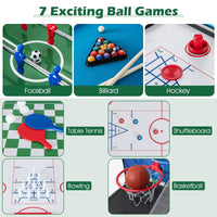 14-in-1 Combo Game Table Set with Foosball for Home and Office