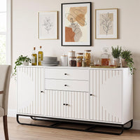 Giantex Modern Buffet Cabinet, Coffee Bar Cabinet with Drawers & Doors