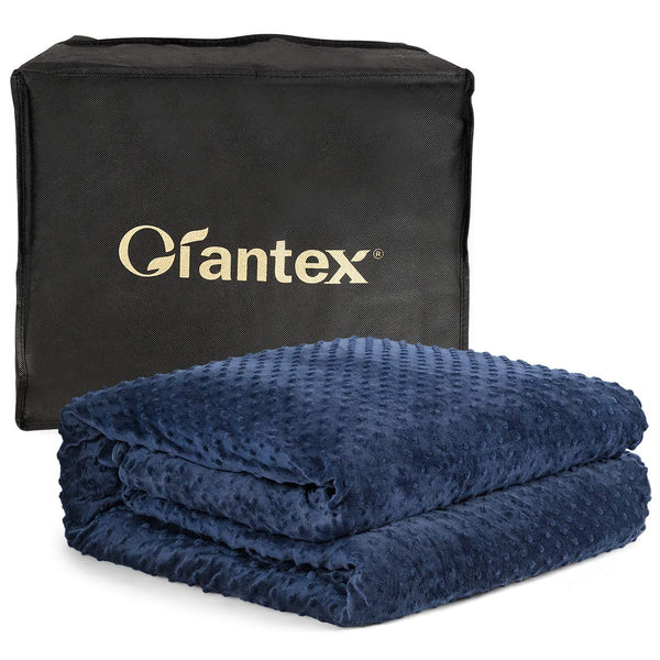 Giantex Premium All Season Weighted Blanket with Super Soft 200GSM Duvet Cover