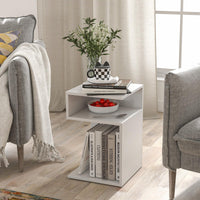 Giantex S-Shaped Side Table for Small Space