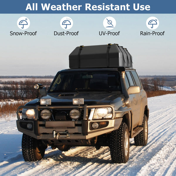 595 L Car Roof Bag with Door Hooks and Non-slip Mat