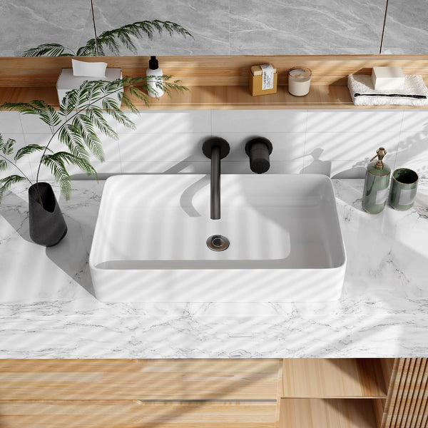 62 x 35 cm Bathroom Vessel Sink, Porcelain Bathroom Bowl Basin