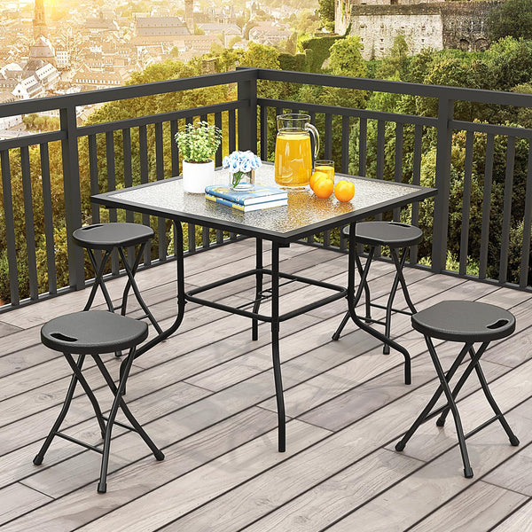 Giantex Set of 2/4 Outdoor Folding Stool