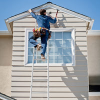 Giantex 7-in-1 12 Ft Folding Ladder, Multi Position Aluminium Extension Ladder
