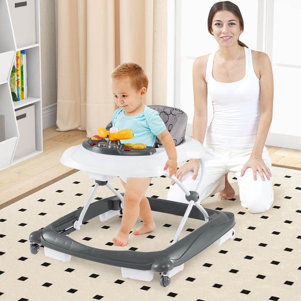 Foldable Baby Walker Toddler Activity Center Push Walker