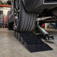 2-Pack 6.5 cm Lift 0000kg GVW Capacity Low Profile Car Ramps for Jack Support