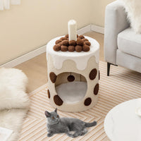 Bubble Tea Cat Tree Tower Cat Condo Furniture w/Scratching Post