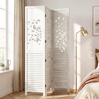 Giantex 170 cm Folding Room Divider, 3 Panel Wooden Privacy Screen