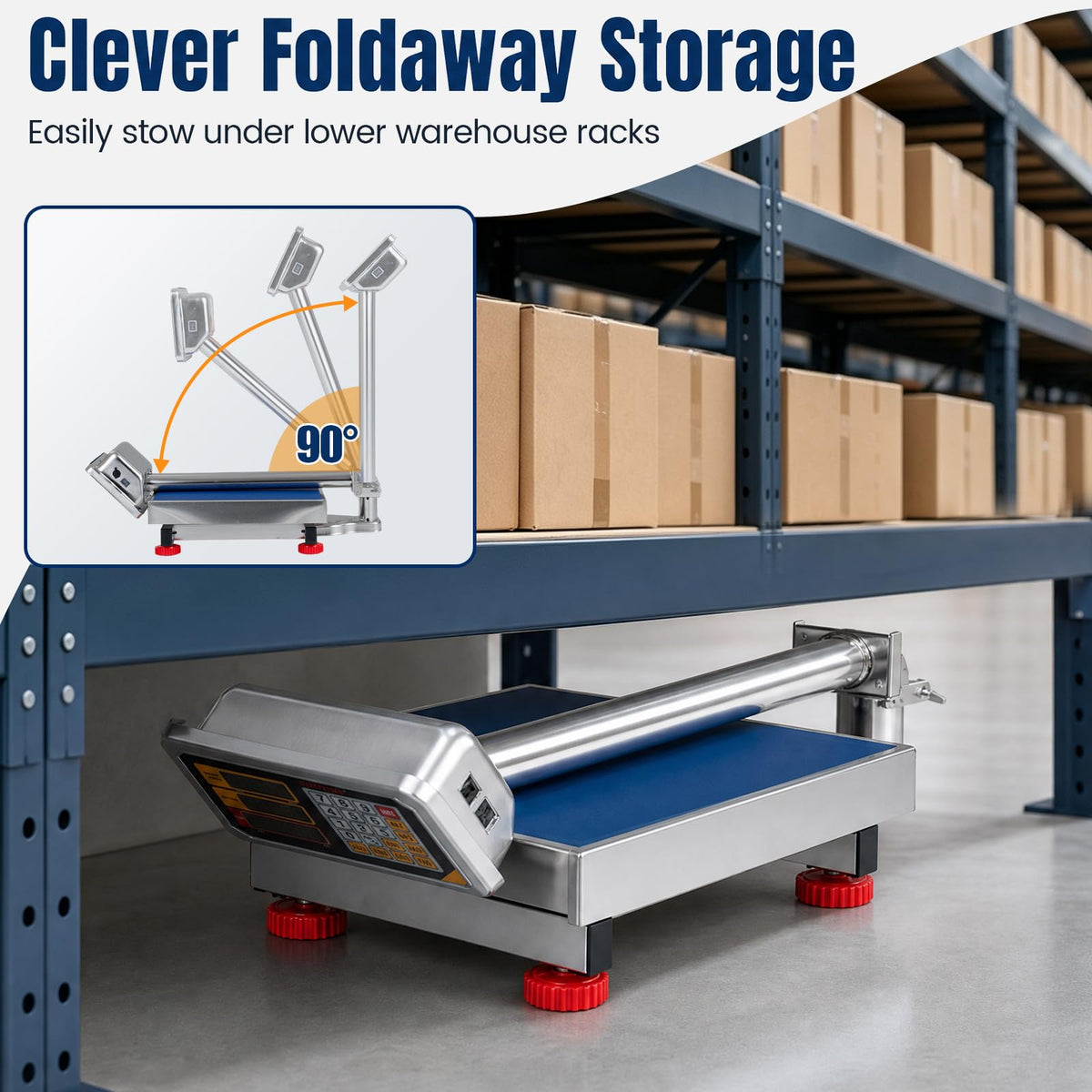 Giantex 150KG Heavy Duty Digital Folding Platform Scale